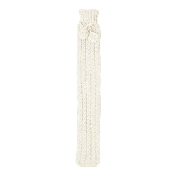DNR Superdrug Long Hot Water Bottle & Cable Knit Cover