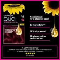 Garnier Olia 4.62 Dark Garnet Red Permanent Hair Dye