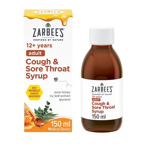 Zarbee's Adult Cough & Sore Throat Syrup 150Ml