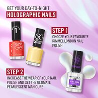 Rimmel Nail Effects Top Coat Holographic Top Coat 12Ml