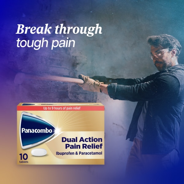 Panacombo Dual Action Paracetamol & Ibuprofen Tablets, 10S