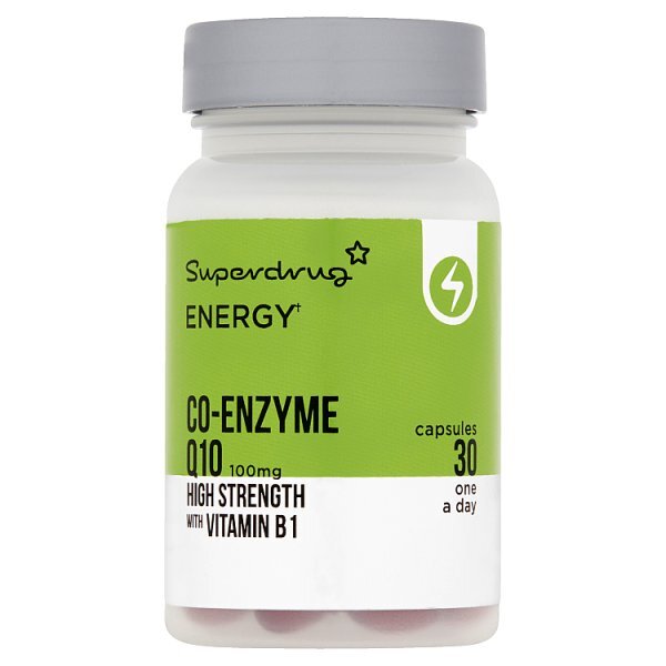 Superdrug Co-Enzyme Q10 100mg High Strength Vitamin B1 x30