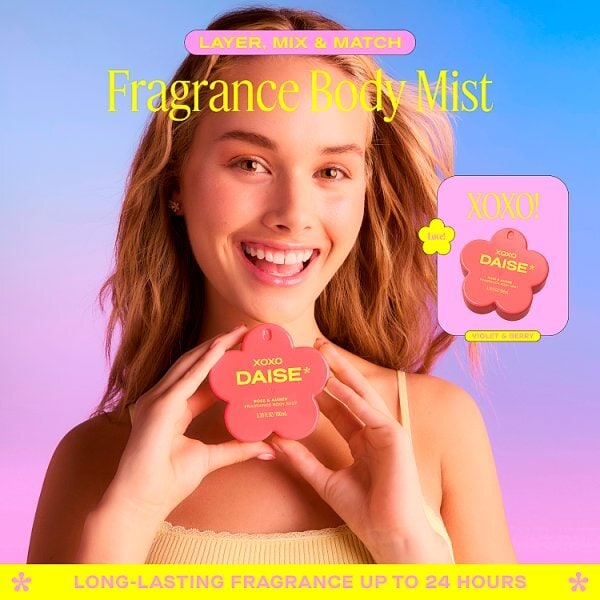 Daise Fragrance Body Mist Rose & Amber 100 Ml