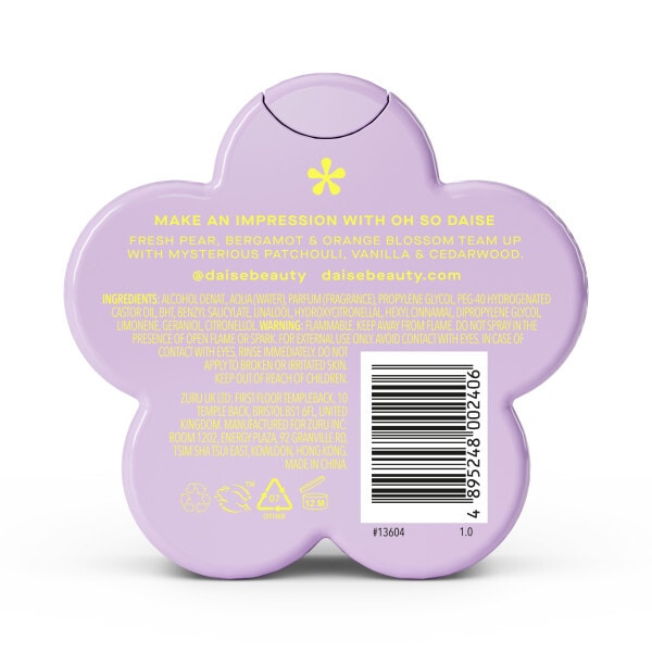 Daise Fragrance Body Mist Pear & Patchouli 100ml