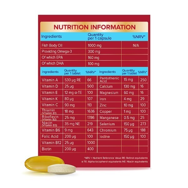 Seven Seas Omega 3 & Multivitamins Man 50+ Duo