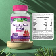 Vegan Hair, Skin & Nails Gummies Hair Growth, 5000Mcg Biotin