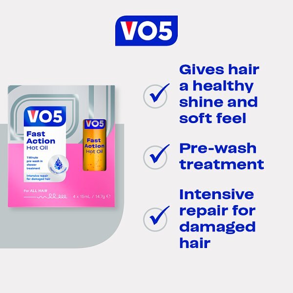 VO5 Nourishing Coconut Hot Oil 15ml 4 pack