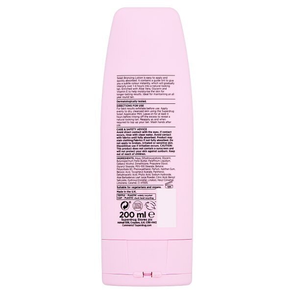 Solait Tinted Bronzing Lotion Medium to Dark 200ml