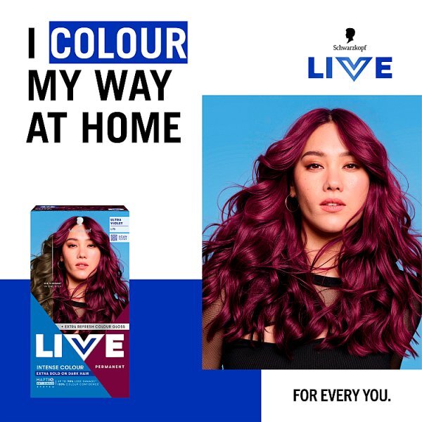 Schwarzkopf LIVE L76 Ultra Violet Permanent Hair Dye