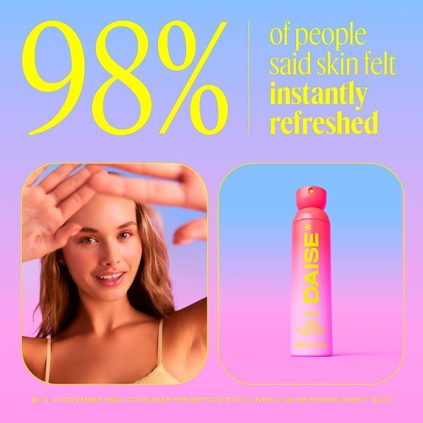 Daise All Body Spray & Deodorant Xoxo Rose & Amber 120 Ml