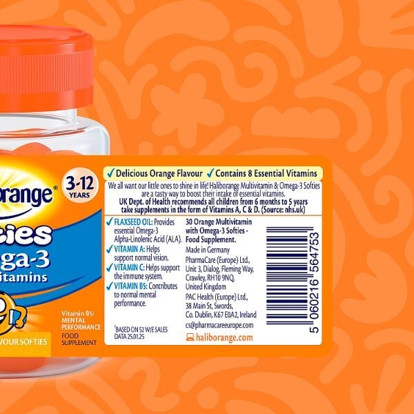 Haliborange Orange Omega 3 - 30 Softies