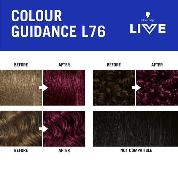 Schwarzkopf LIVE L76 Ultra Violet Permanent Hair Dye
