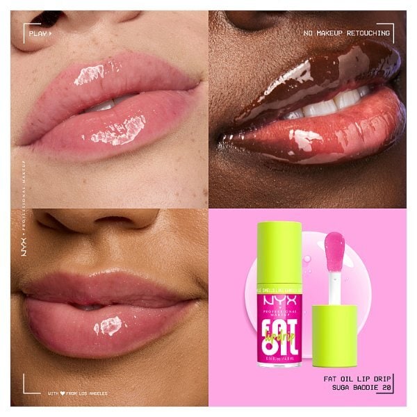 NYX Professional Makeup Fat Oil Lip & Body Kit, Suga Baddie