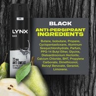 Lynx XXL Black 72hour Anti-Perspirant Deodorant Spray 250 ml