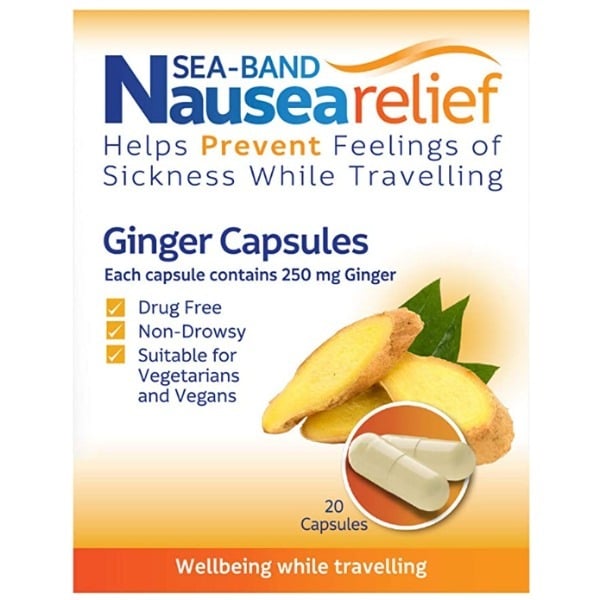 Sea-Band Nausea relief Ginger Capsules 20's