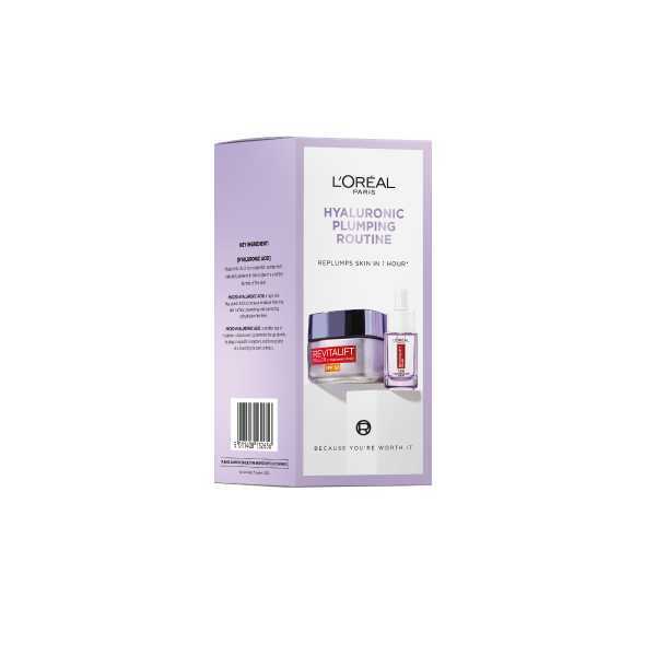 L'Oreal Paris Revitalift Filler Hyluronic Plumping Routine