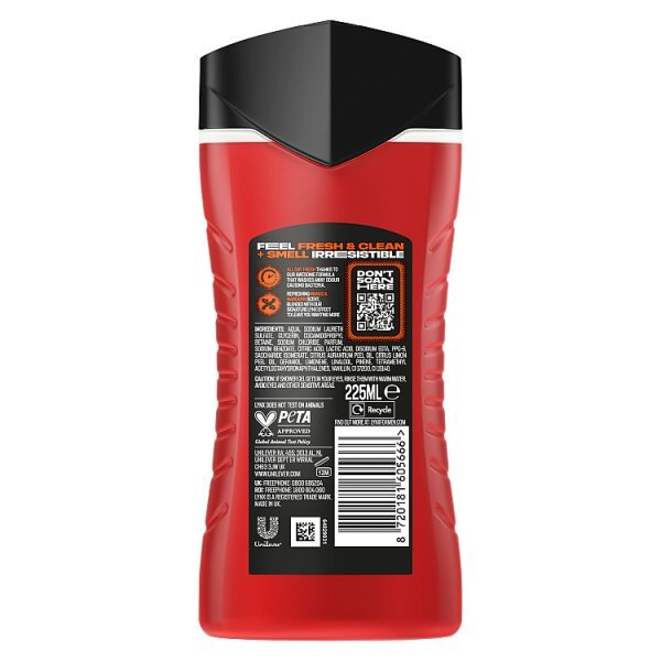 Lynx Sunset Fresh 3-in-1 Body Wash 225 ml