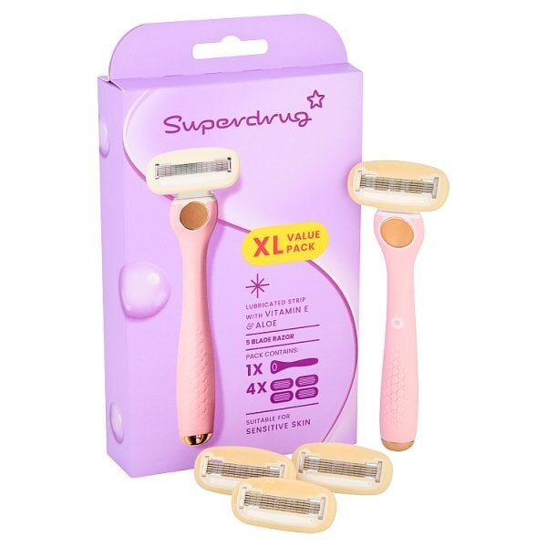 Superdrug Premium Razor Pink Value Pack