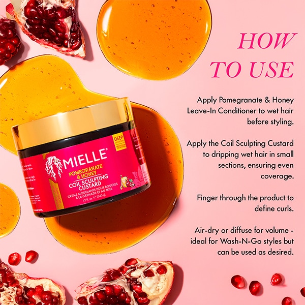 Mielle Pomegranate & Honey Coil Sculpting Custard 340g