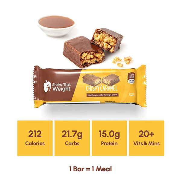 Shake That Weight Cripsy Caramel Meal Bar 7 Pack