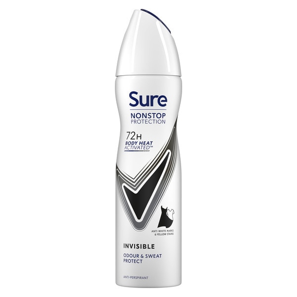 Sure Nonstop Invisible Black & White Anti-Perspirant Aerosol 150 ml