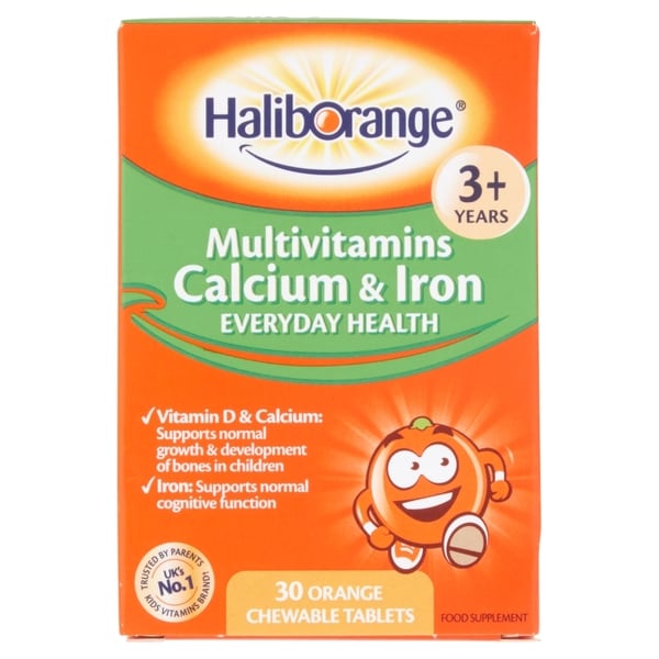 Haliborange Multivitamins Calcium&Iron Chewable - 30 Tablets