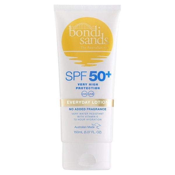 Bondi Sands Spf50+ Body Sunscreen Tube Fragrance Free 150Ml