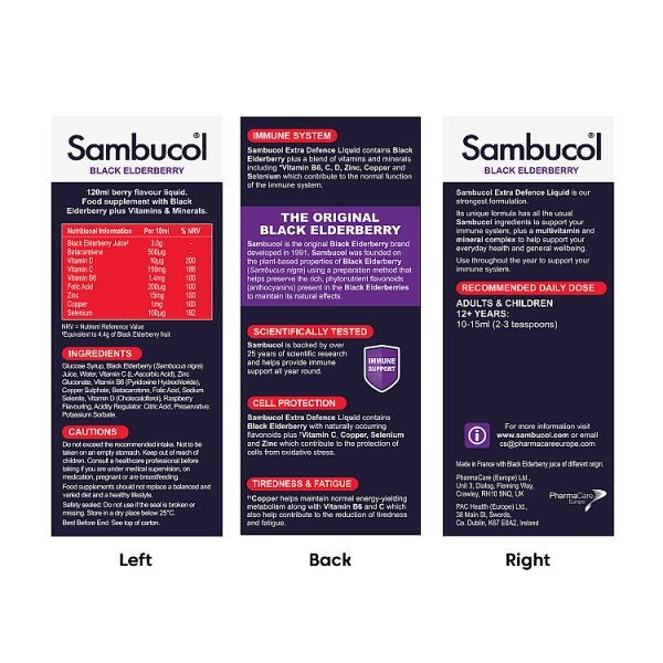 Sambucol Extra Defence 120ml