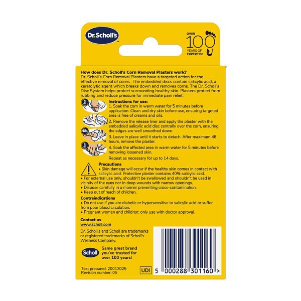 Scholl Corn Removal Waterproof Plasters Medicated