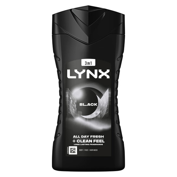 Lynx Bodywash Shower Gel Black 225ml