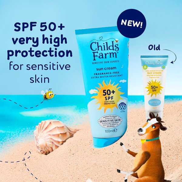 Childs Farm Spf50+ Sun Cream Fragrance-Free 100Ml