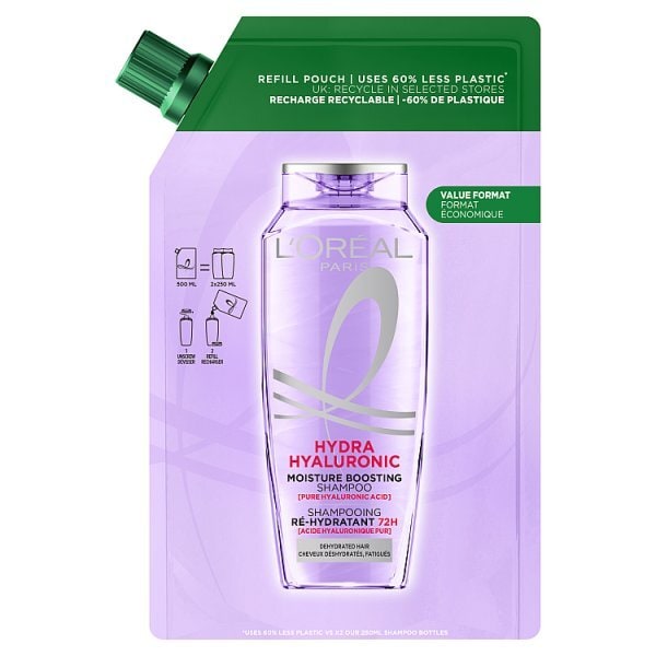 L'Oréal Paris Elvive Hydra Hyaluronic Shampoo Refill 500ml