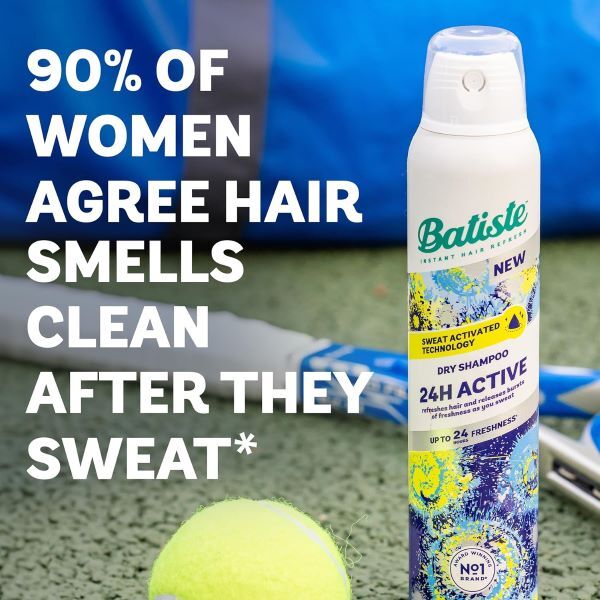 Batiste 24H Active Dry Shampoo Sweat Activated Technology