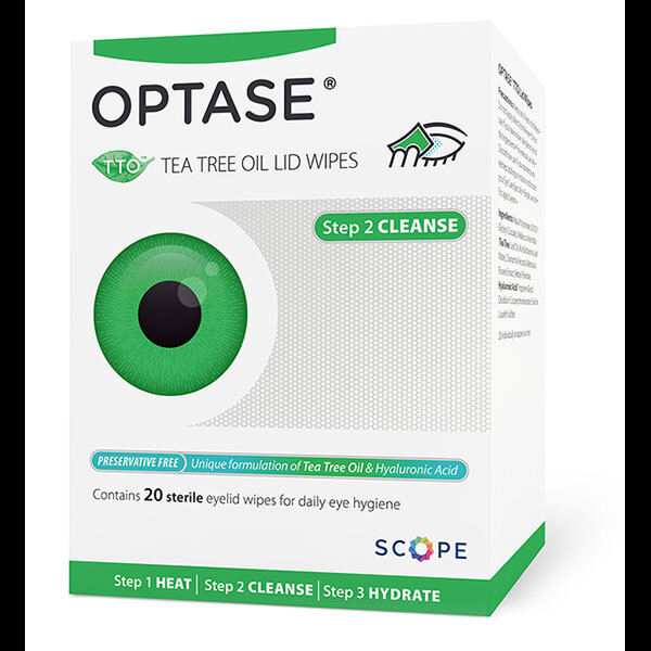 Optase Tea Tree Oil Eye Lid Wipes x 20