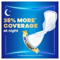 Always Infinity Night with wings Sanitary Towels 10 Pack