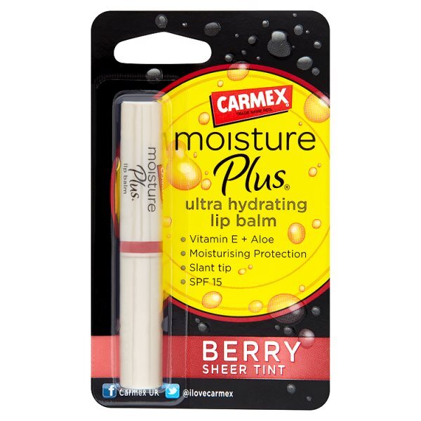 Carmex Lip Balm Moisture Plus Berry Sheer Tint SPF 15 2g