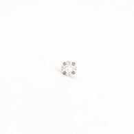 Studex Stainless Steel 4mm CZ Princess Cut Earrings