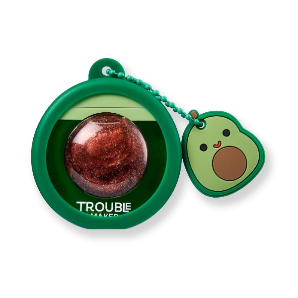 Trouble Maker x Squishmallows Austin the Avocado Brown Bubble Trouble with Snug