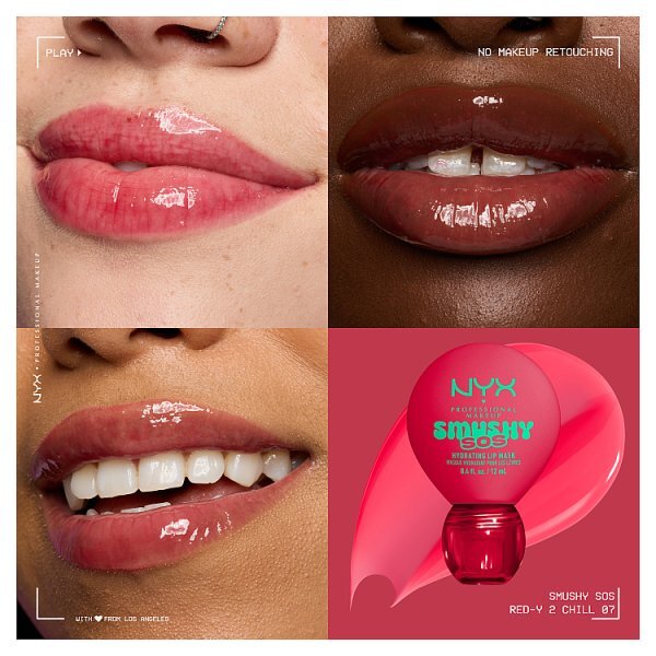 NYX Professional Makeup Smushy Sos Lip Mask Red-Y 2 Chill