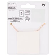 Superdrug Butterfly Pendant & Pearl Effect Necklace