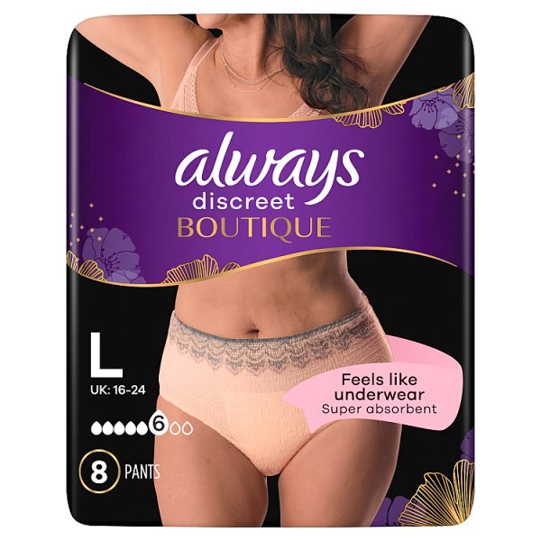 Always Discreet Boutique Beige Incontinence Pants x8