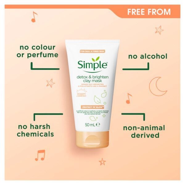 DNR Simple Protect 'N' Glow Detox & Brightening Clay Mask