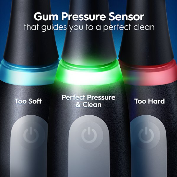 Oral-B iO3 Matt Black Electric Toothbrush + Travel Case