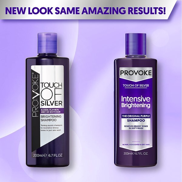 Provoke Touch of Silver Intensive Brightening Purple Shampoo 200ml