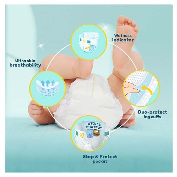 Pampers New Baby Size 3 Nappies Carry Pack x29