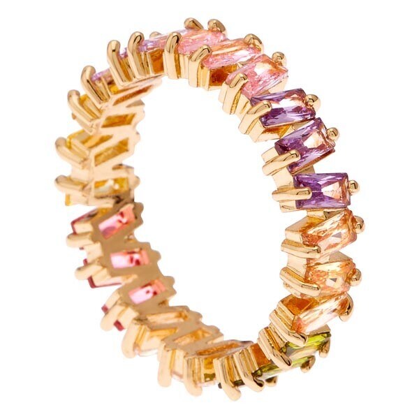 Superdrug Cubic Zirconia Multi Jewel Ring Pack Medium Gifts for