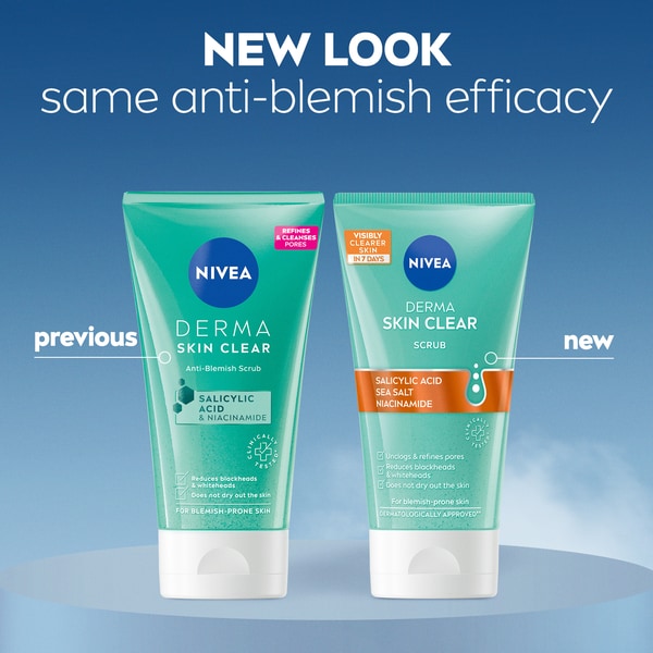 NIVEA Derma Skin Clear Face Scrub with Salicylic Acid 150ml