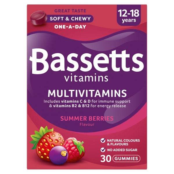 Bassetts Vitamins 12-18 Summer Berries Multivitamins 30s