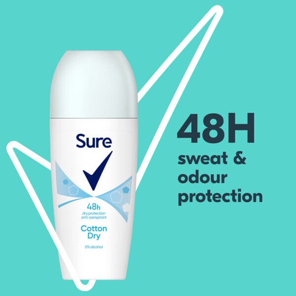 Sure Cotton Dry Roll On 50Ml