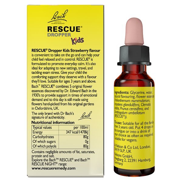 Rescue Remedy Kids Starwberry Dropper 10Ml